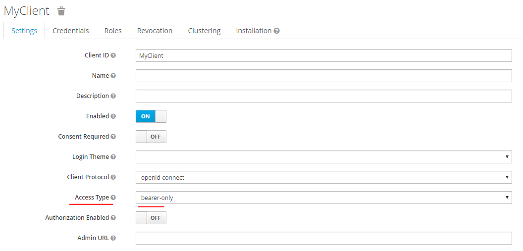 Configure client